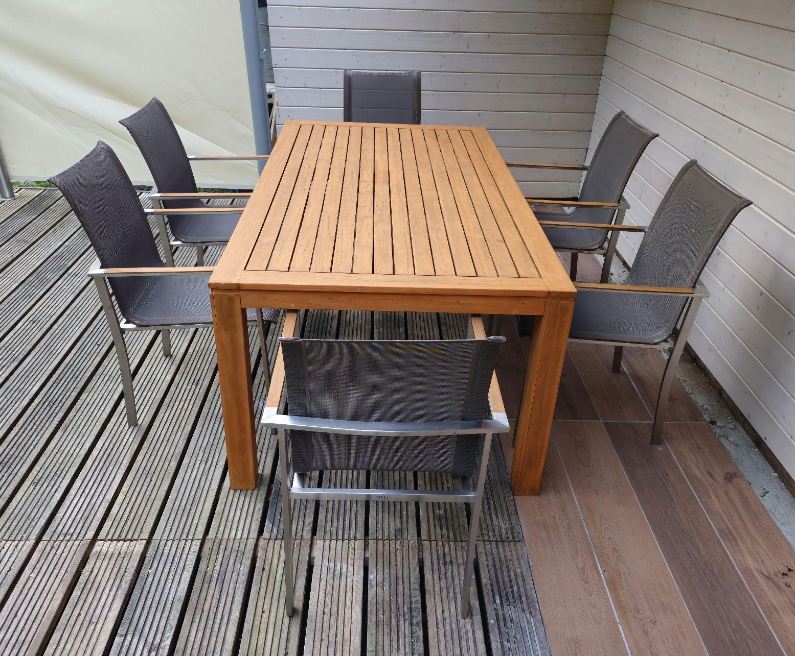 Tavoli: Gartentisch mit 6 Stühle – Usato da Etzgen venduto da VierRingeA6 3
