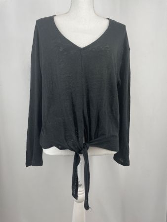 T-shirt noir manches longues