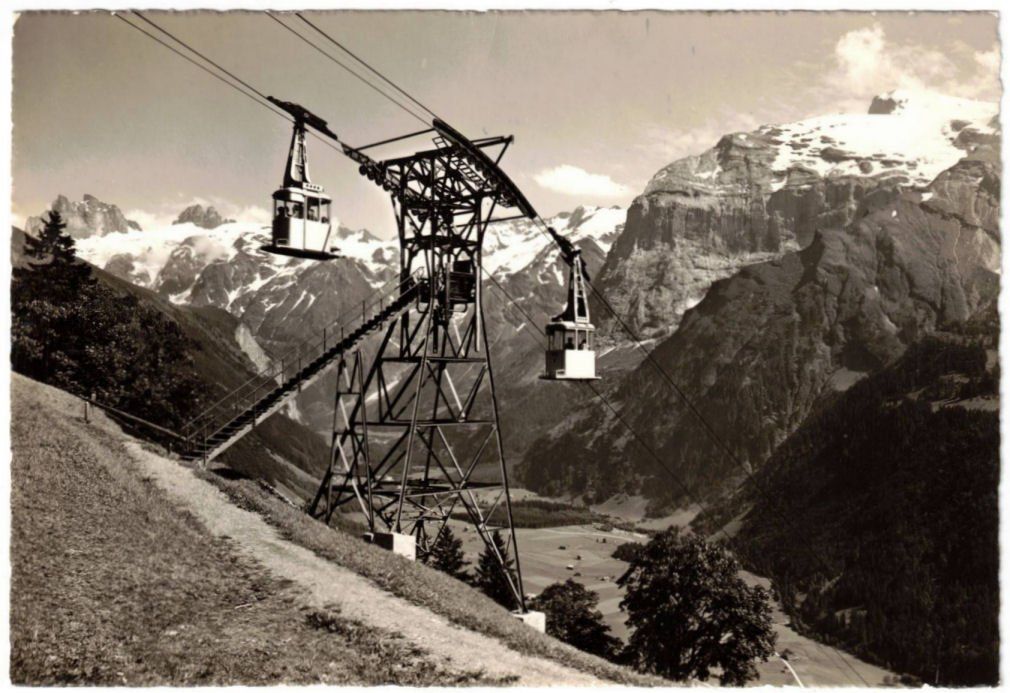 Cartoline postali: Engelberg - Luftseilbahn Brunni – Usato da Binningen venduto da Mountainrider