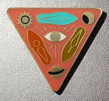 T601 - Kunst Pin Das Auge