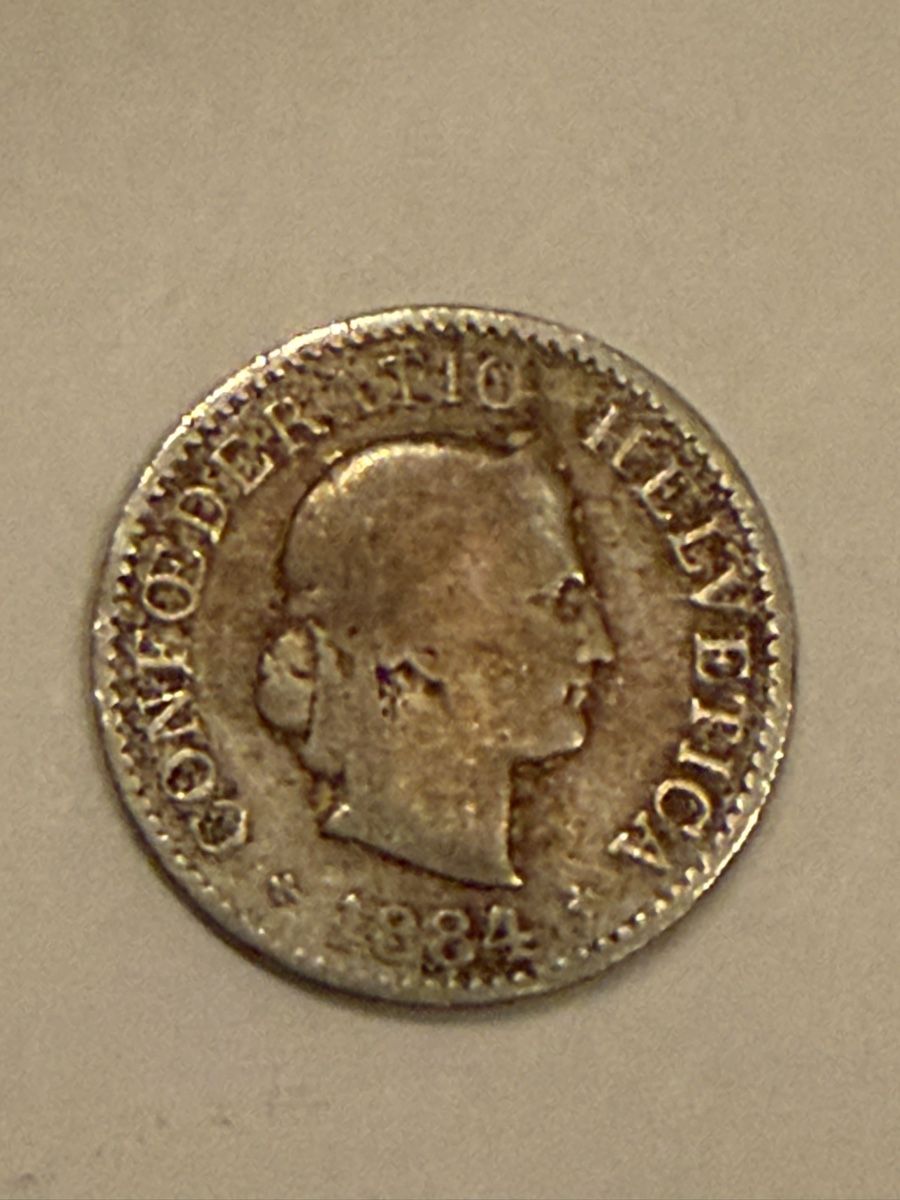 Tutti le monete: 5 Rappen 1884 Silber – Usato da Winterthur venduto da Af1976