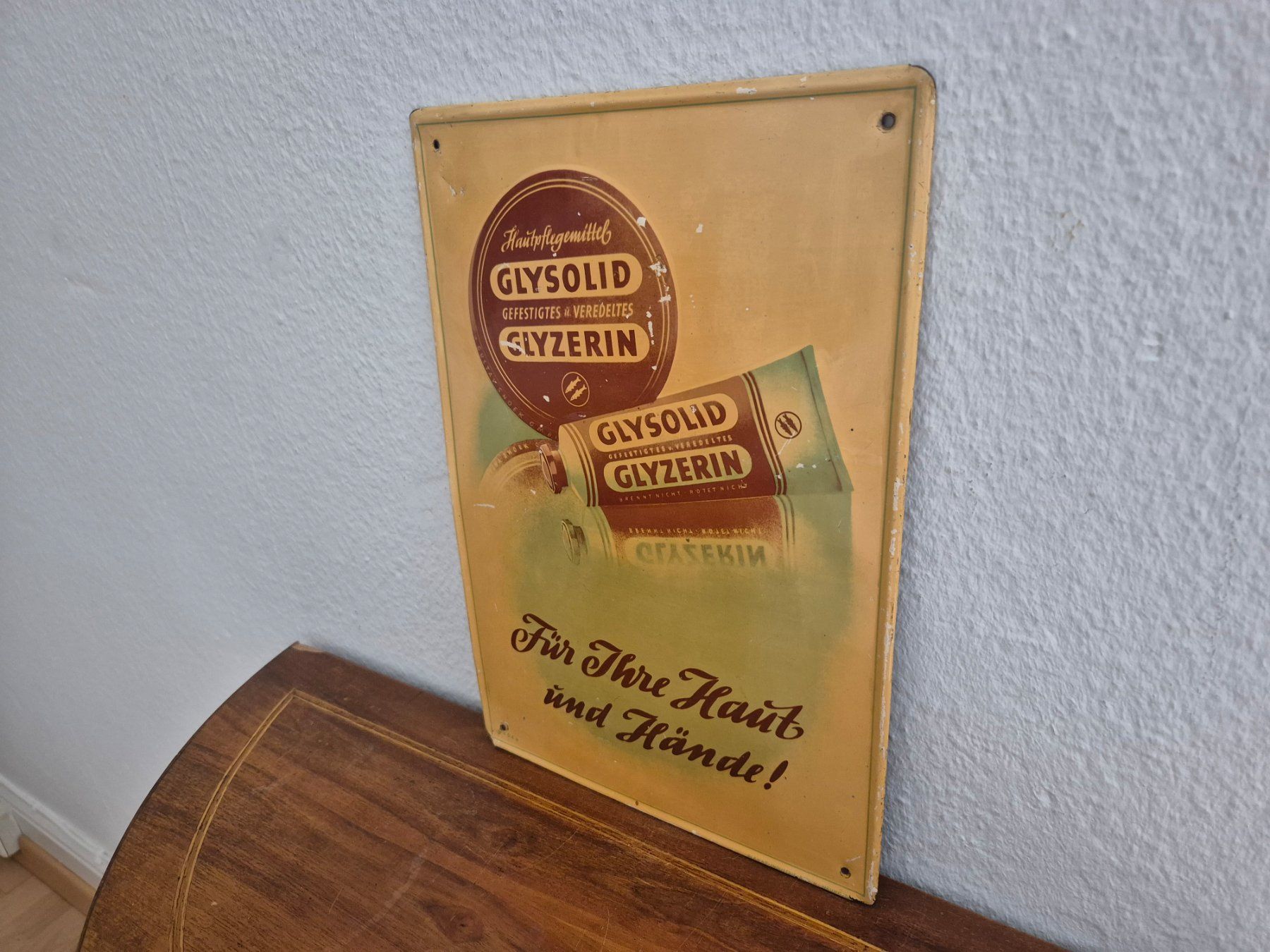 Schilder: Altes Blechschild Glysolid Glyzerin Vintage Schild Blech – Gebraucht aus Neuhausen von rraayy 4