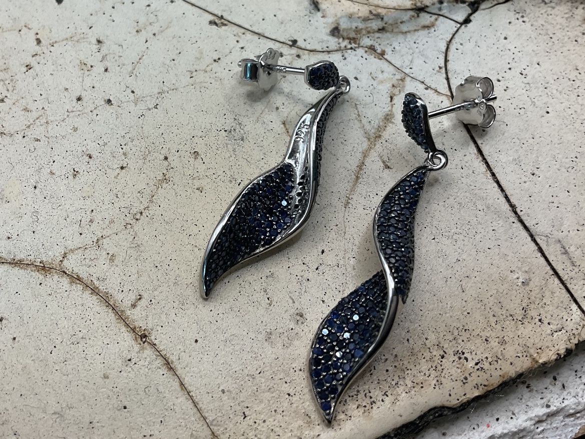 Ohrringe & -stecker: Super edle Ohrstecker Saphir in Sterlingsilber – Neu (gemäss Beschreibung) aus Luzern von S.Kern01