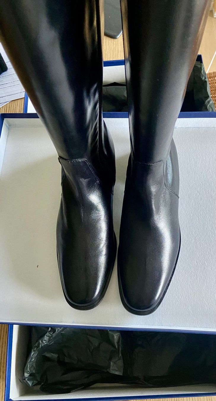 Damenschuhe: Lederstiefel Moda di Fausto (Nappaleder) – Neu und originalverpackt aus Villeret von cids 2