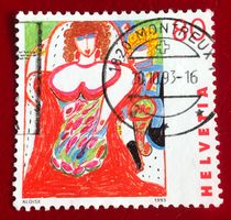CH Briefmarken mit Stempelt   