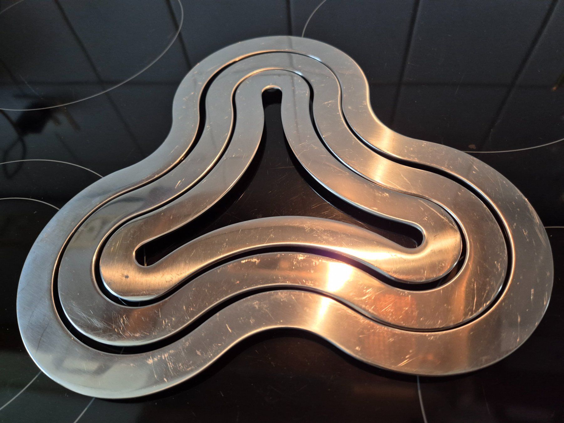 Untersetzer: Design Conran Topfuntersetzer Edelstahl – Gebraucht aus Bern von aronari