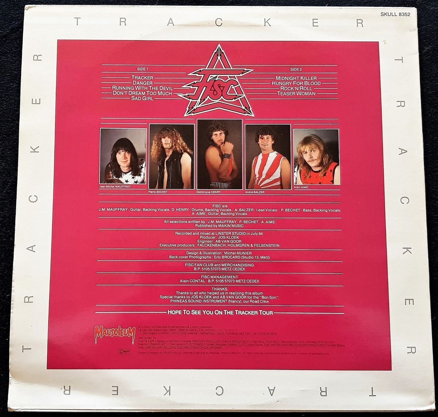 Schallplatten: Fisc - Tracker - LP - 1984 - First Press - Mausoleum Records – Gebraucht aus Uster von Zardodel 1