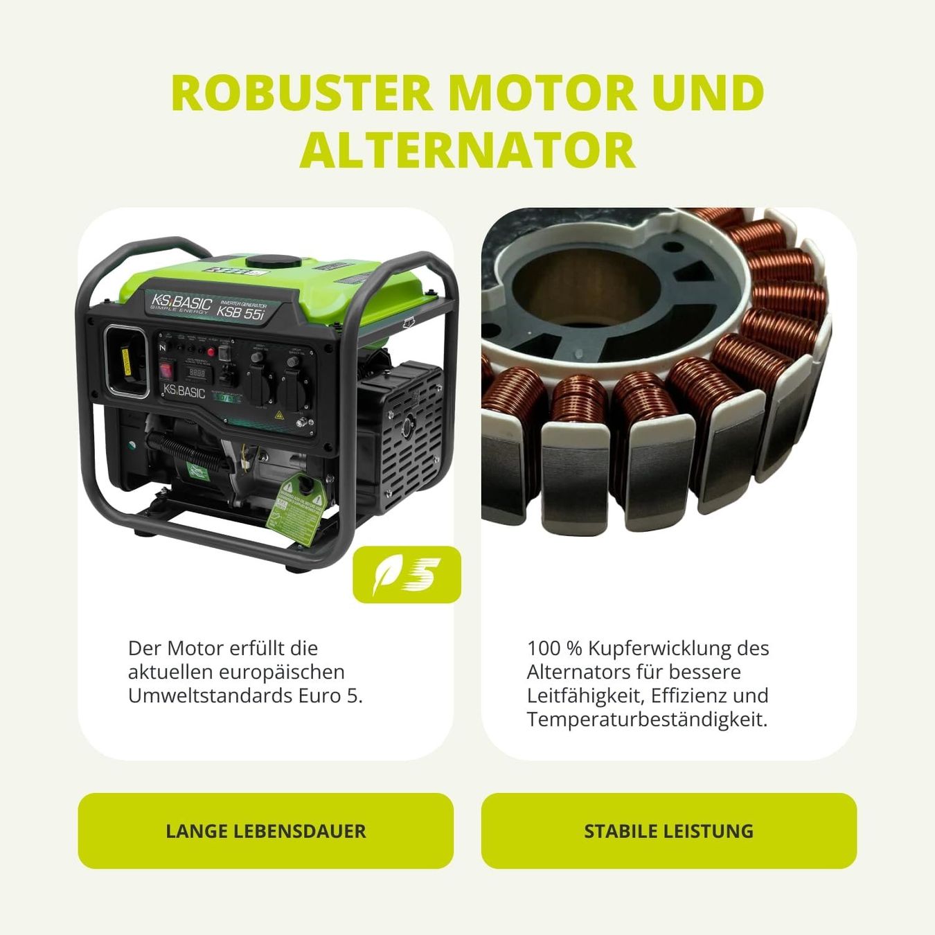 Générateurs de courant: K&S BASIC 30i Inverter Generator 2800W 3000W maximal kompakt – Neuf avec emballage d'origine à Hundwil par pak_7zvn 4