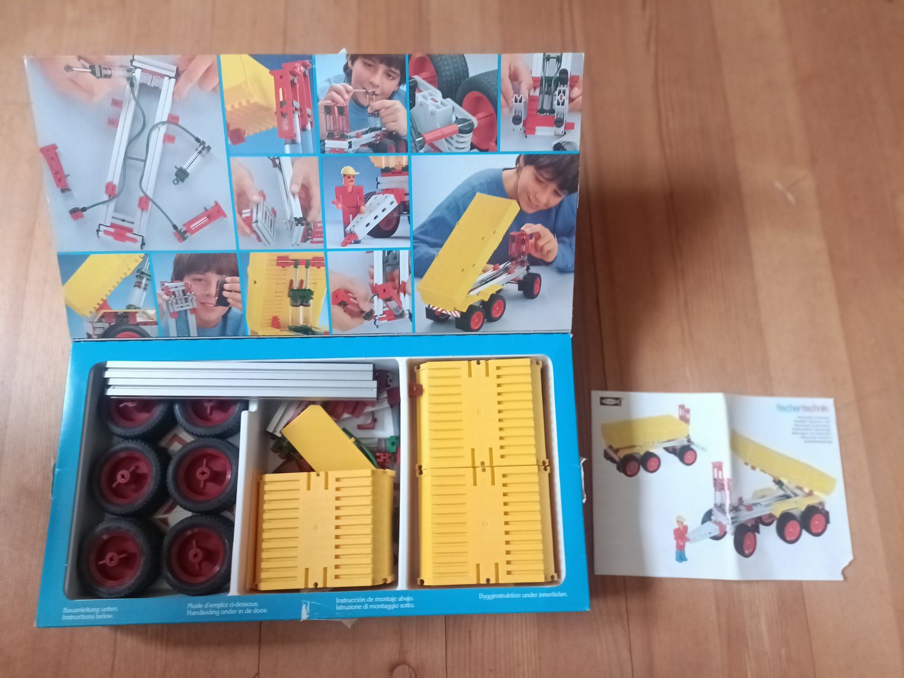 Fischer Kit di costruzioni: Fischer Technik Hydraulik-Anhänger – Usato da Scharnachtal venduto da aebnit 1