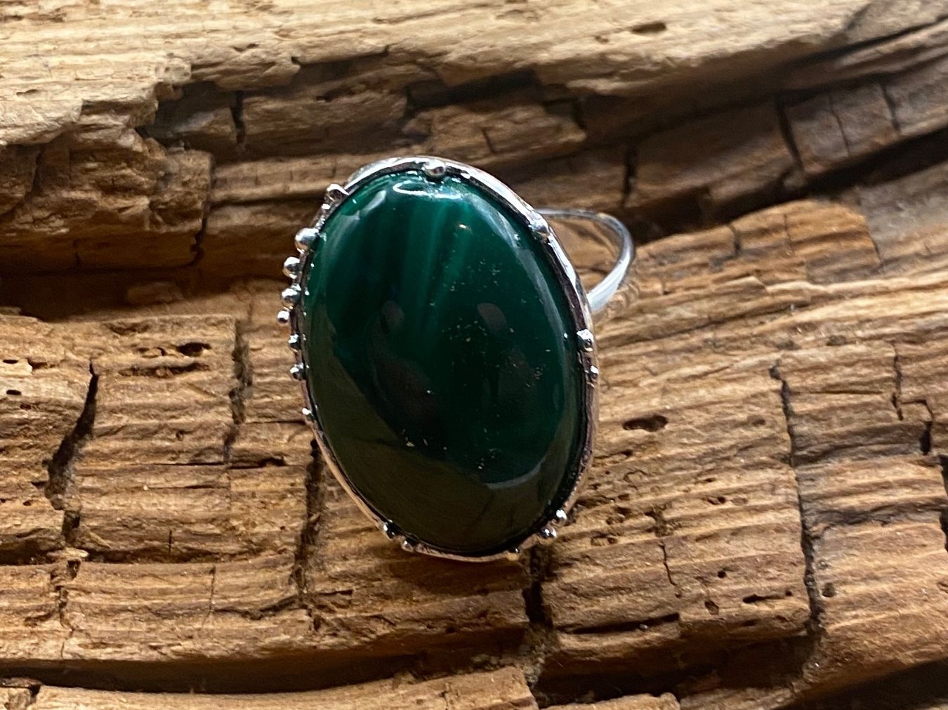 Bagues: Statement Ring mit Malachit, Gr.56 – Neuf (Voir description) à Luzern par S.Kern01 3
