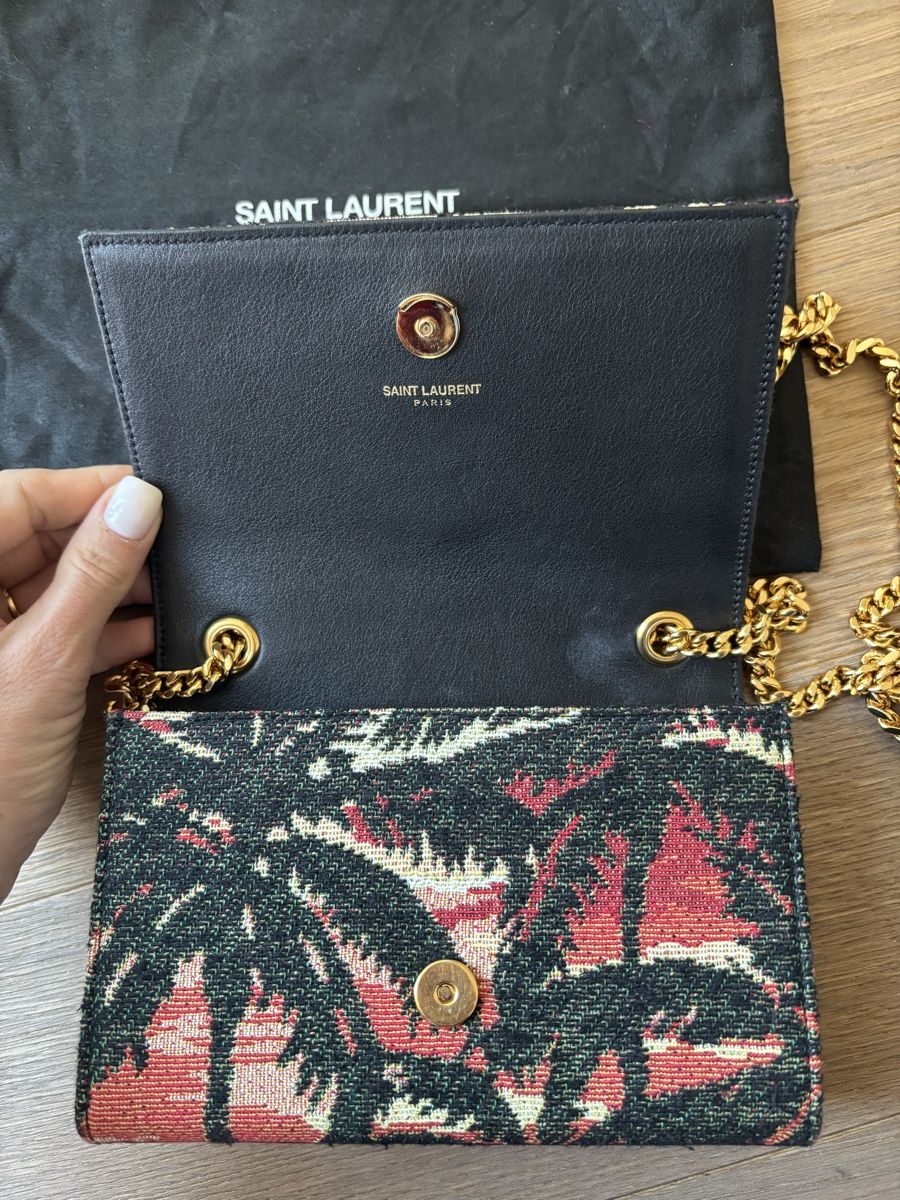 Saint Laurent Borse da donna: Saint Laurent Jacquard Palm Tree Small Classic – Nuovo (secondo la descrizione) da Oberrieden venduto da ElsaL 4