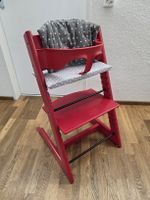 Stokke Tripp Trapp Kinderhochstuhl rot inkl. Zubehör