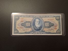 100 Cruzeiros Brasil Banknote