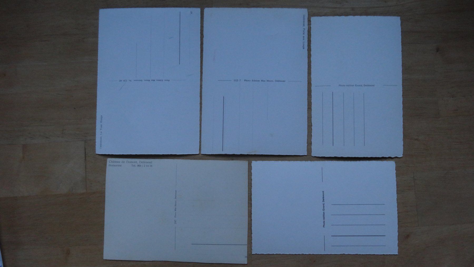 Cartoline postali: lot 5p.Cartes Postales vues delémont – Usato da Rebeuvelier venduto da falcon58 1