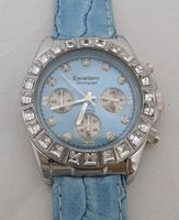 Hip Hop - Bling Bling Uhr in blau