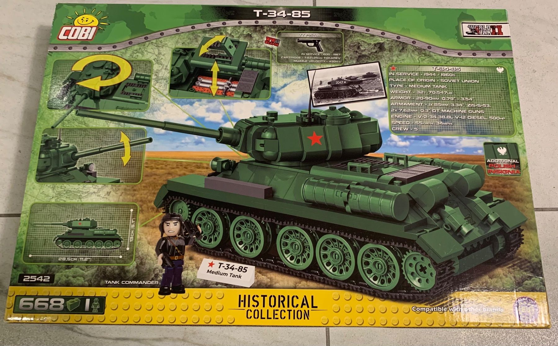 Cobi Kit di costruzioni: Cobi  2542 T34-85 – Nuovo e nell'imballaggio originale da Samstagern venduto da Msharki