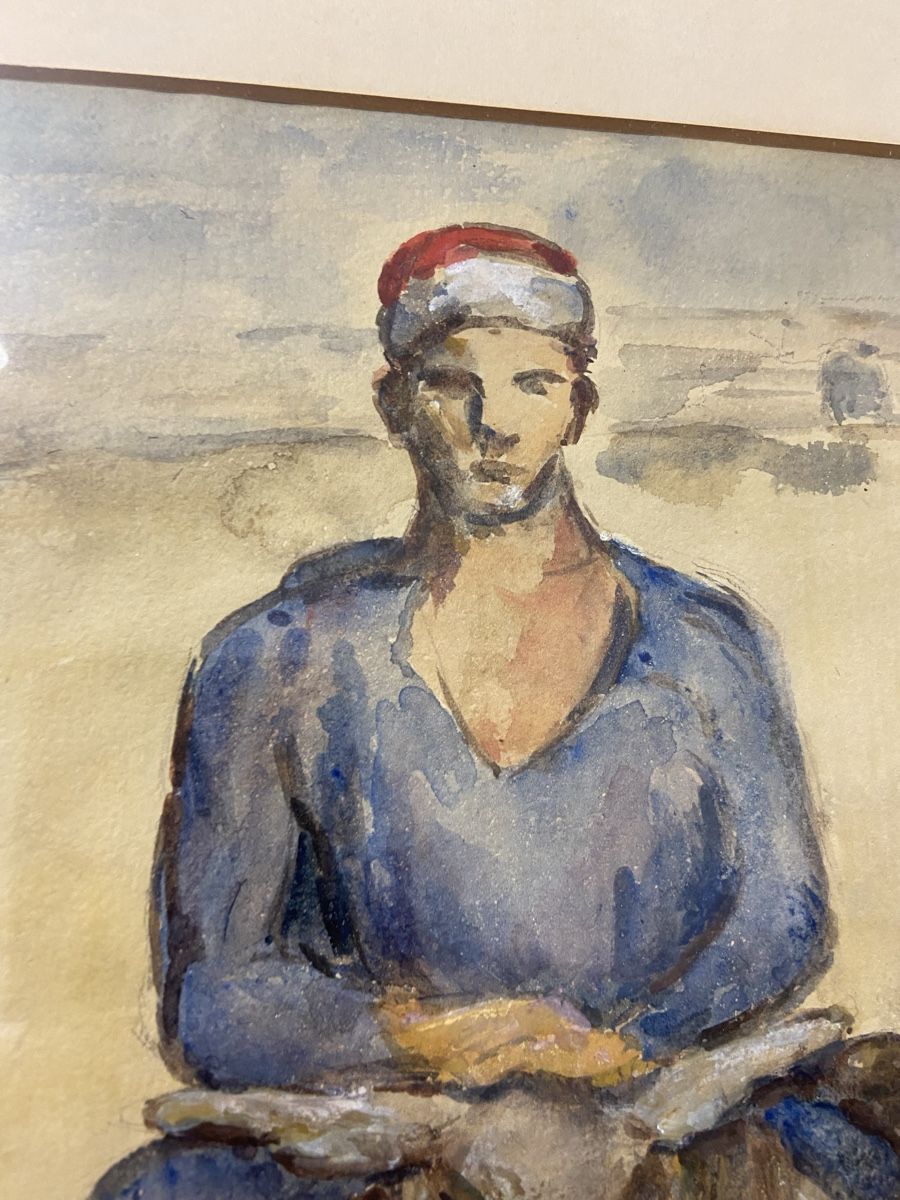 Dipinti: Mann mit Esel, Aquarell, Sophie Egger Looser – Usato da Dietikon venduto da brocki-eyra 3