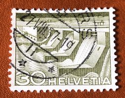 Nr.303 mit Stempel Technik und Landschaft   