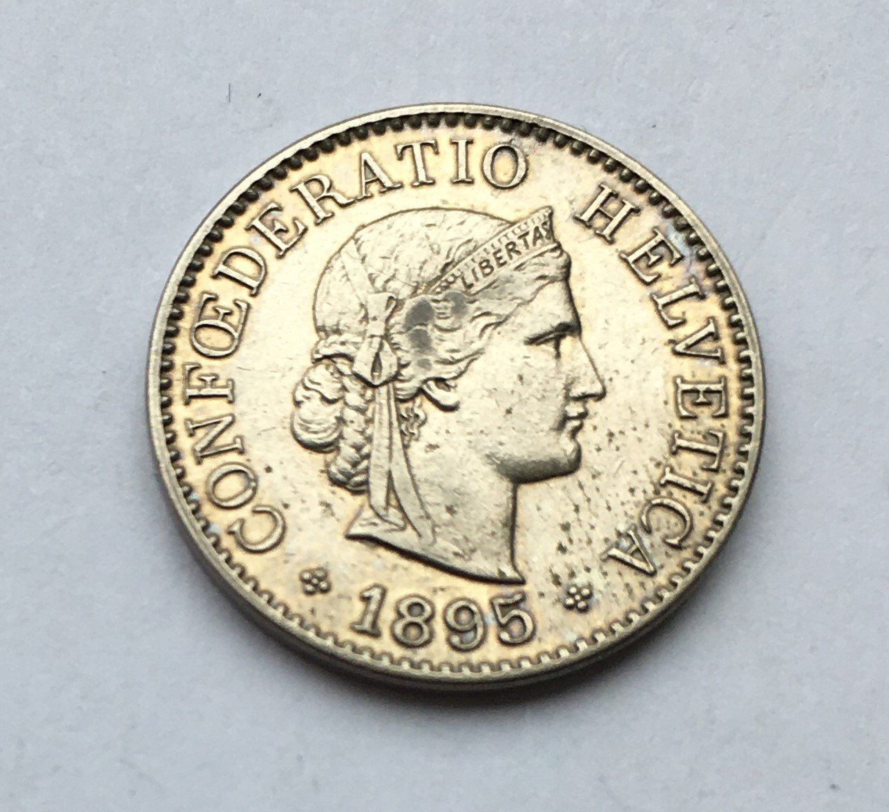 Tutti le monete: 1895 5 Rappen vz+ – Usato da Kirchberg SG venduto da Zenhad69