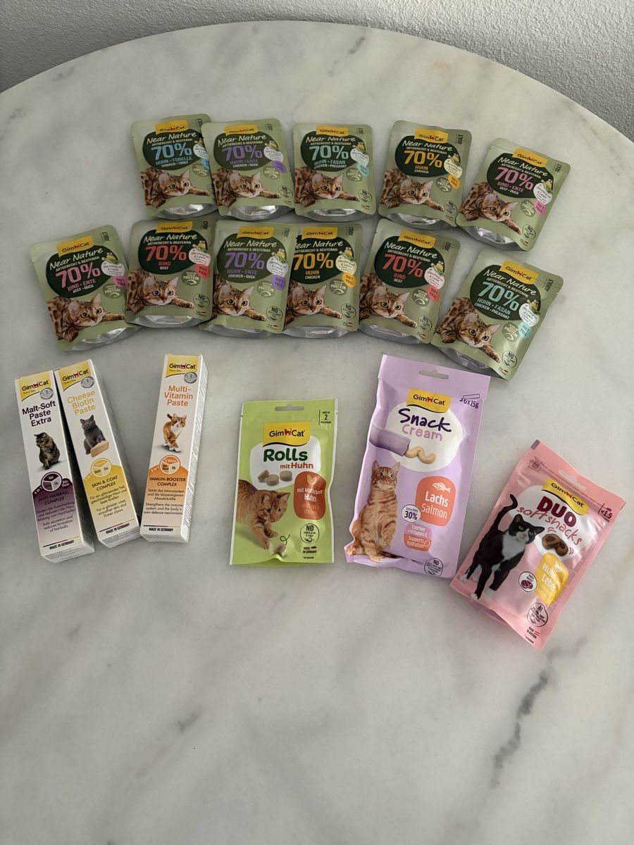 Futter: Nassfutter plus Snacks und 3xPaste GimCat – Neu und originalverpackt aus Sevelen von Ch_2026_1 1