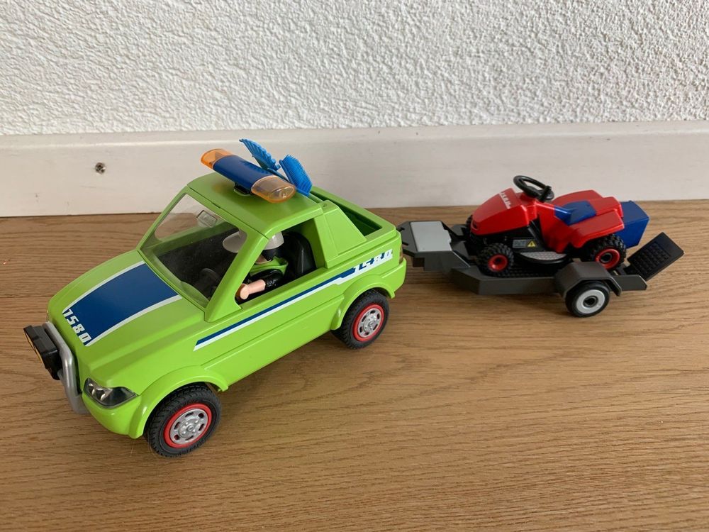 Playmobil Auto, Anhänger und Rasenmäher Kaufen auf Ricardo