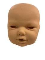 Puppenkopf aus Vinyl für Rebornbaby (nur Kopf unbearbeitet)