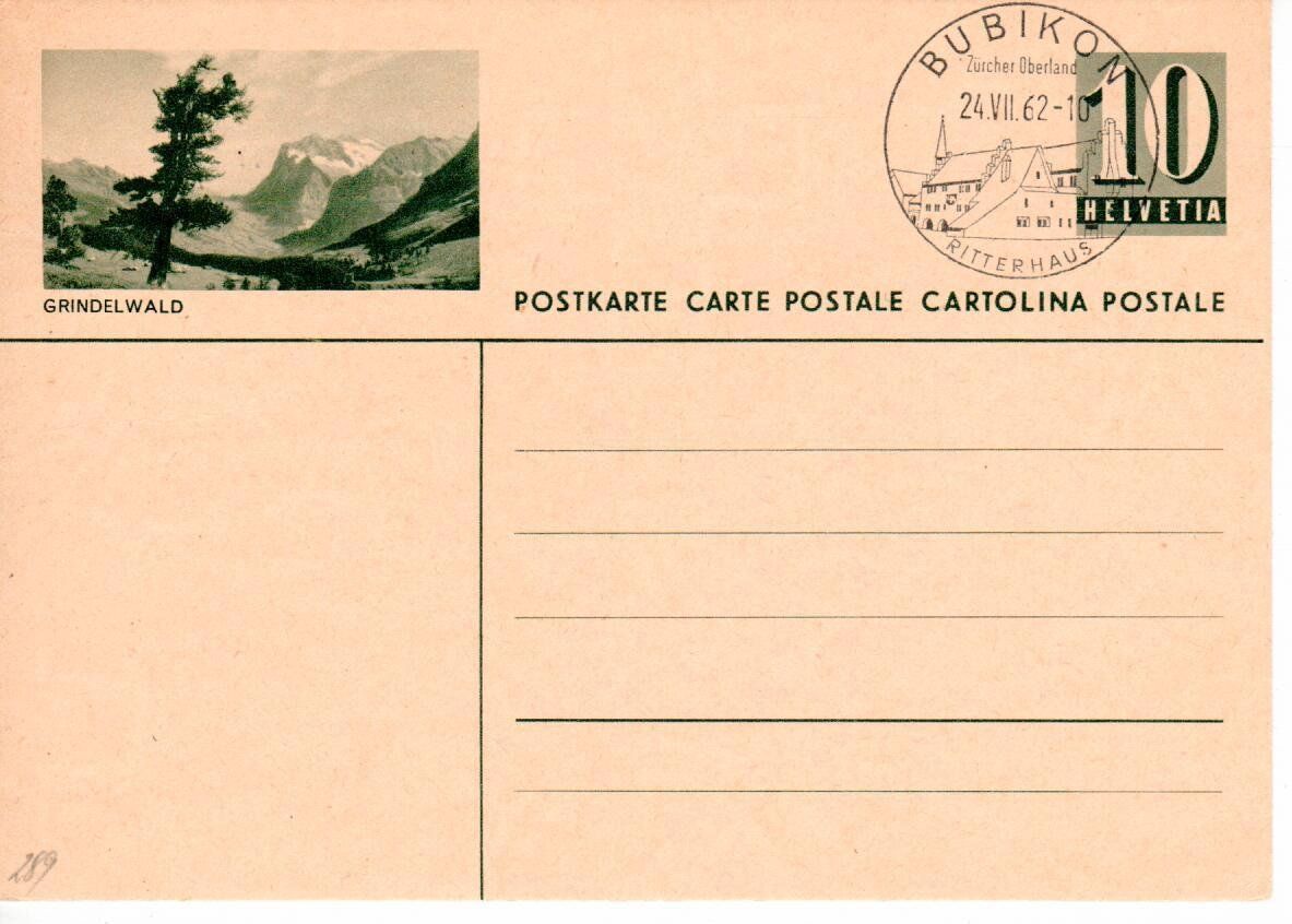 Alle Briefmarken: Bildpostkarte Grindelwald – Gebraucht aus Wolhusen von Curver9