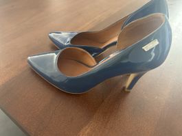 Escarpins bleus vernis taille 37 marque  Ruika  état