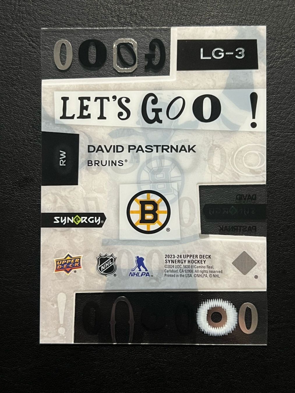 NHL Carte collezionabili: David Pastrnak 2023 Let's Go Boston Bruins – Nuovo (secondo la descrizione) da Möhlin venduto da SwissHockeyCards 1