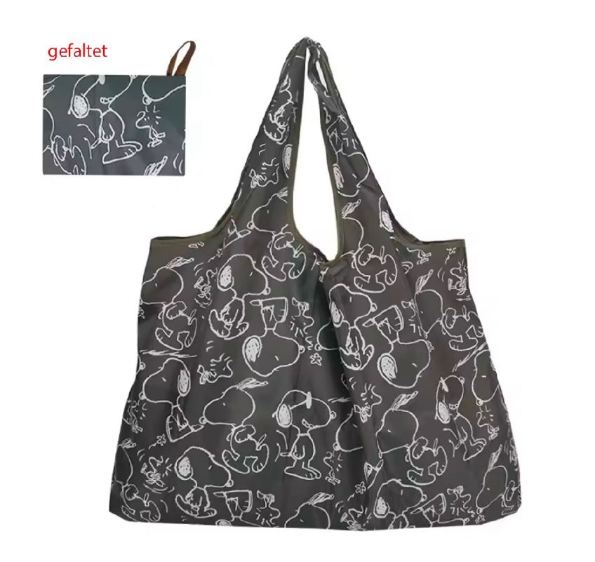 Borse: Faltbare Tasche mit Snoopy Motiv in schwarz – Nuovo e nell'imballaggio originale da Meilen venduto da Art-Friend