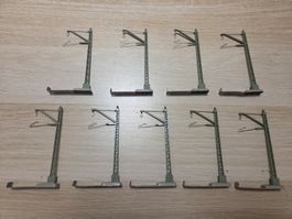 Märklin 9 x 7009 M Mast für Fahrleitung H0