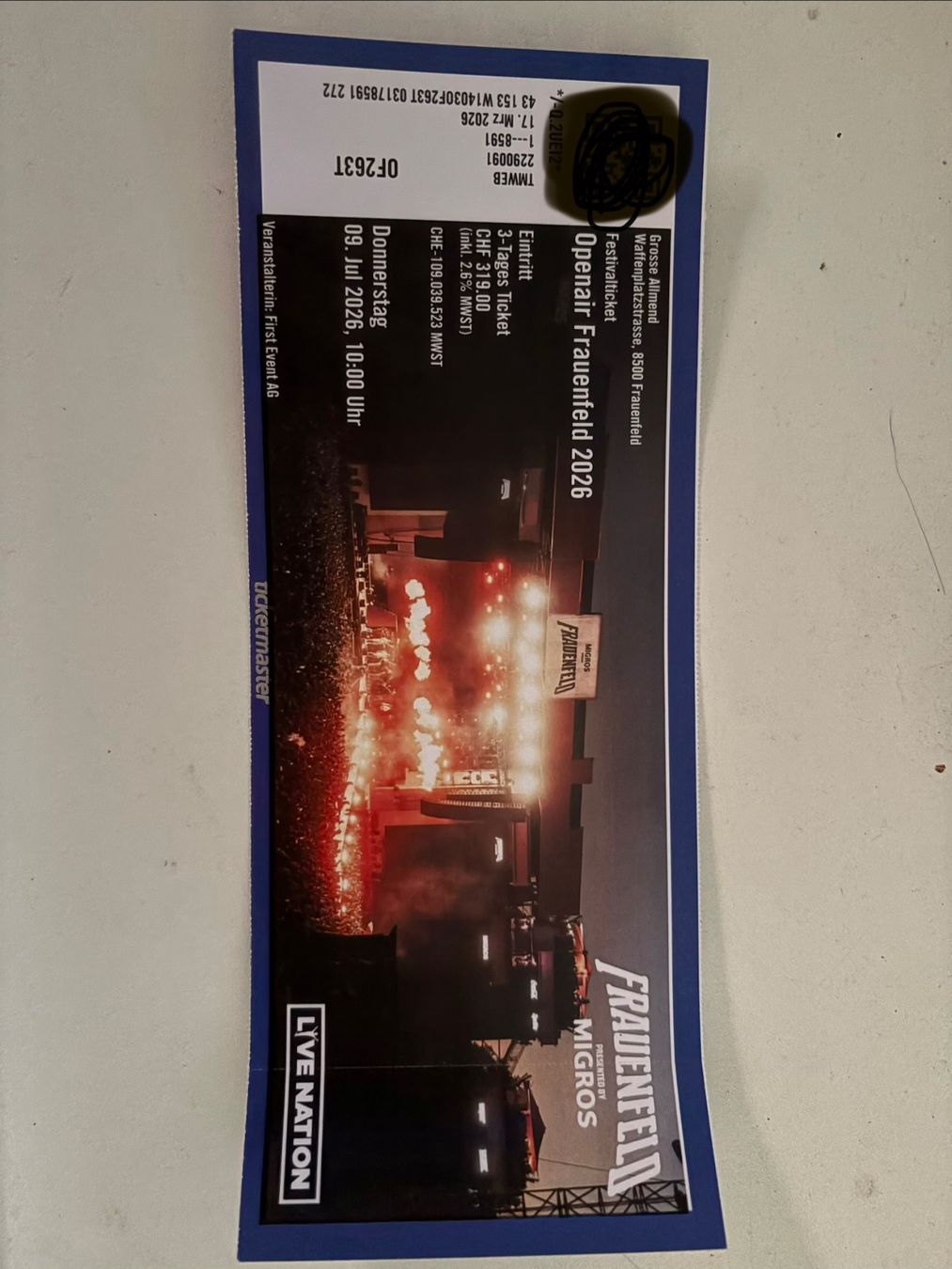 Biglietti: Openair Frauenfeld Ticket 2026 – Nuovo e nell'imballaggio originale da Muhen venduto da lea_9nmc 1