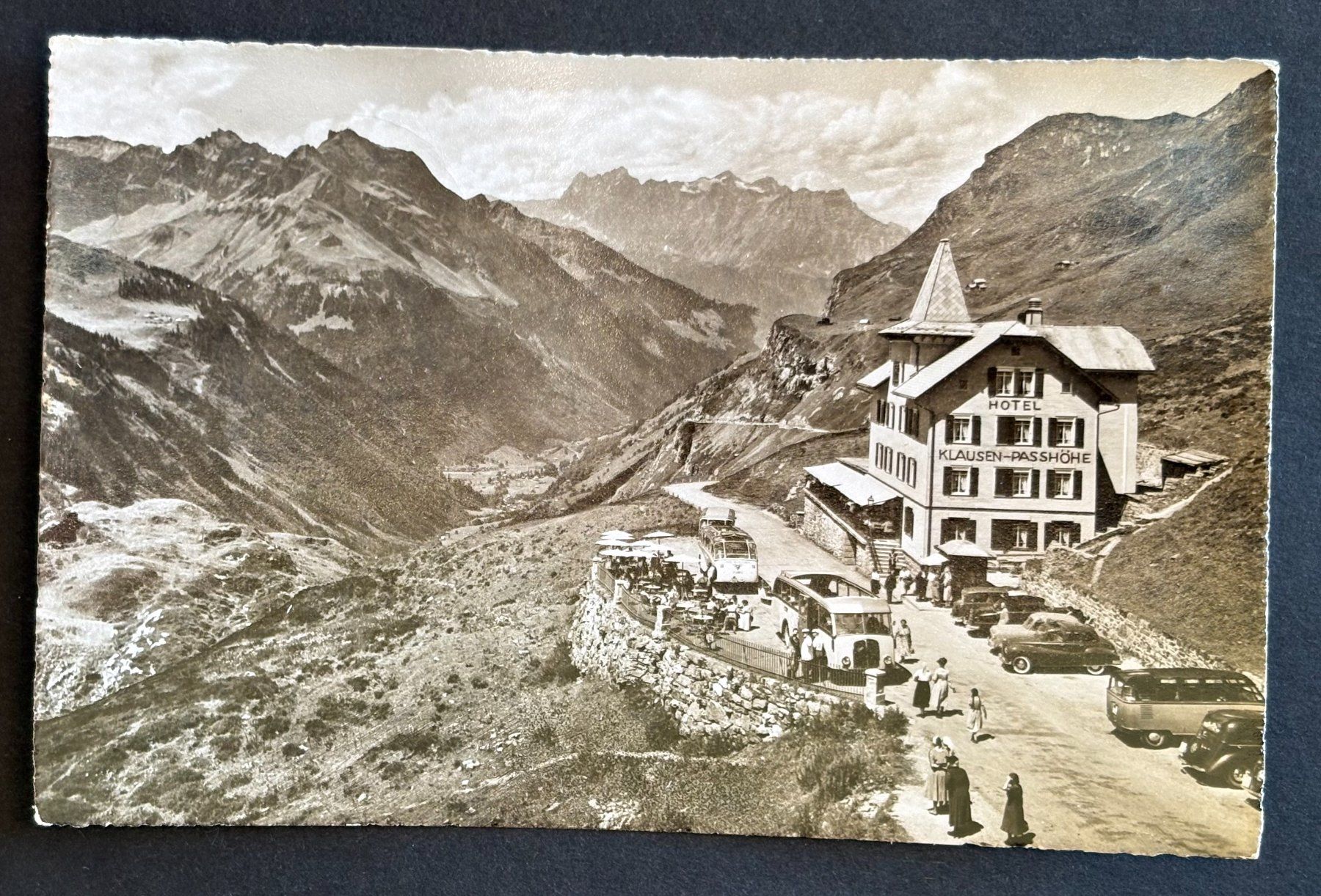 Ansichtskarten: ANTIKE ANSICHTSKARTE POSTAUTOS KLAUSENPASS – Gebraucht aus Ostermundigen von wini63