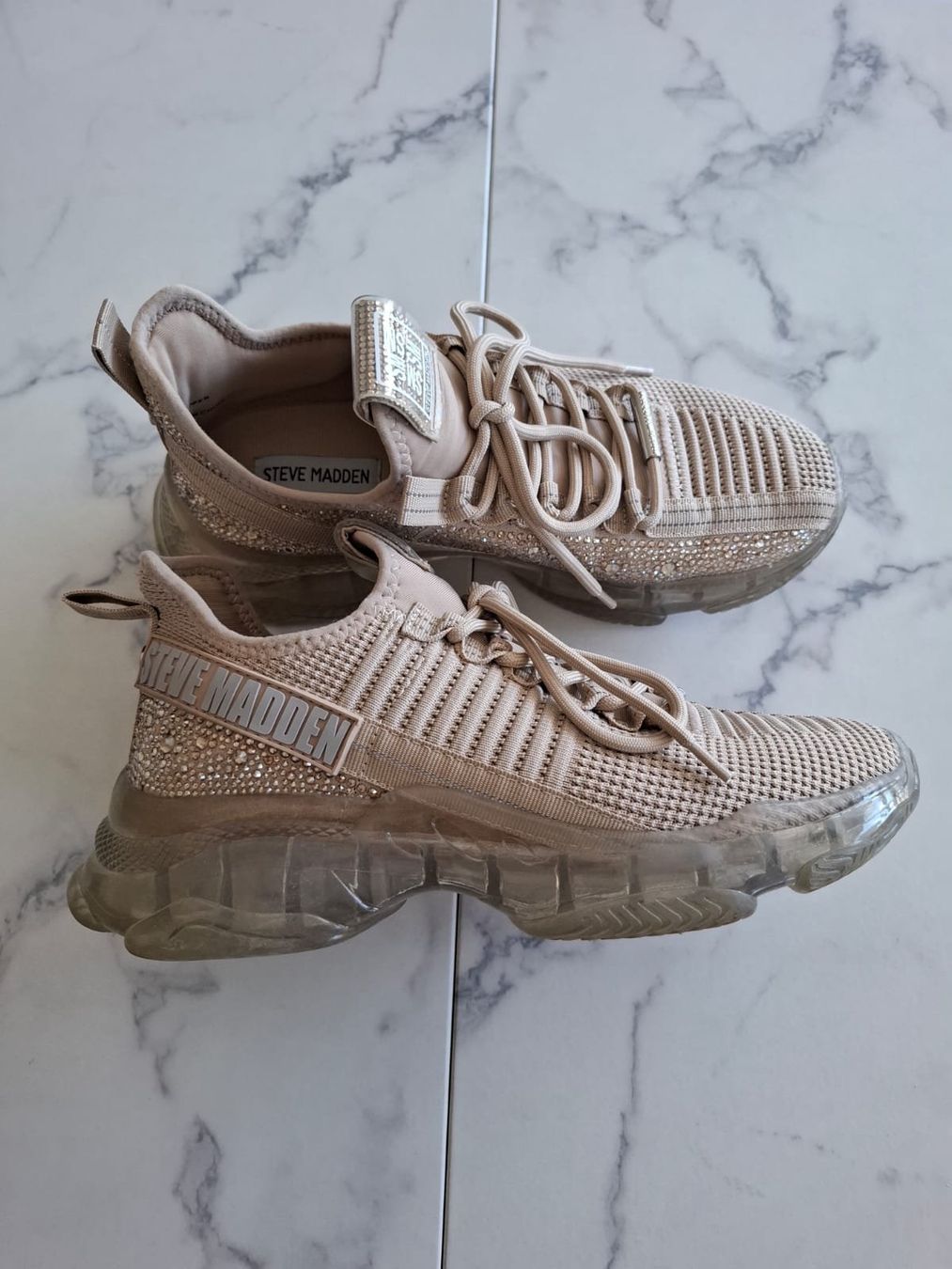 Steve Madden Scarpe da donna: Steve Madden Sneaker Gr.41, Beige mit Strass – Nuovo (secondo la descrizione) da Massagno venduto da Michaela.F 6