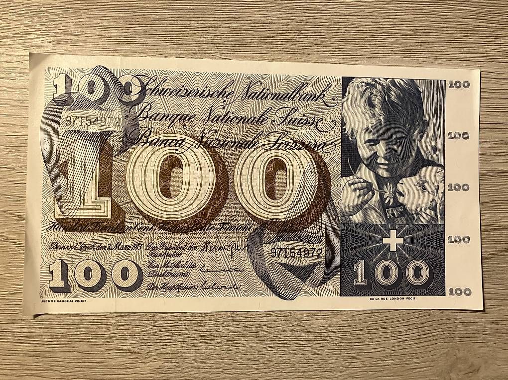 Billets de banque: 5 x 100er Schweizer Banknoten – D'occasion à Ellikon an der Thur par Hechtli 3