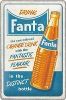 Blechschild 3D-FANTA-SENS. ORANGE DRINK