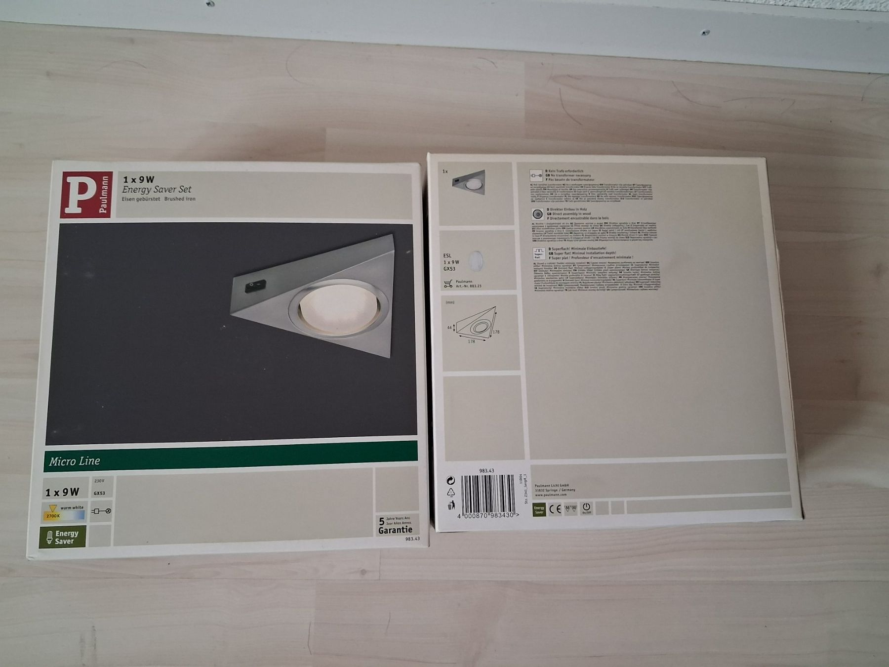 Paulmann Lampade: UNDERBAULAMPE PAULMANN 9 WATT – Nuovo e nell'imballaggio originale da langnau venduto da Santos1411