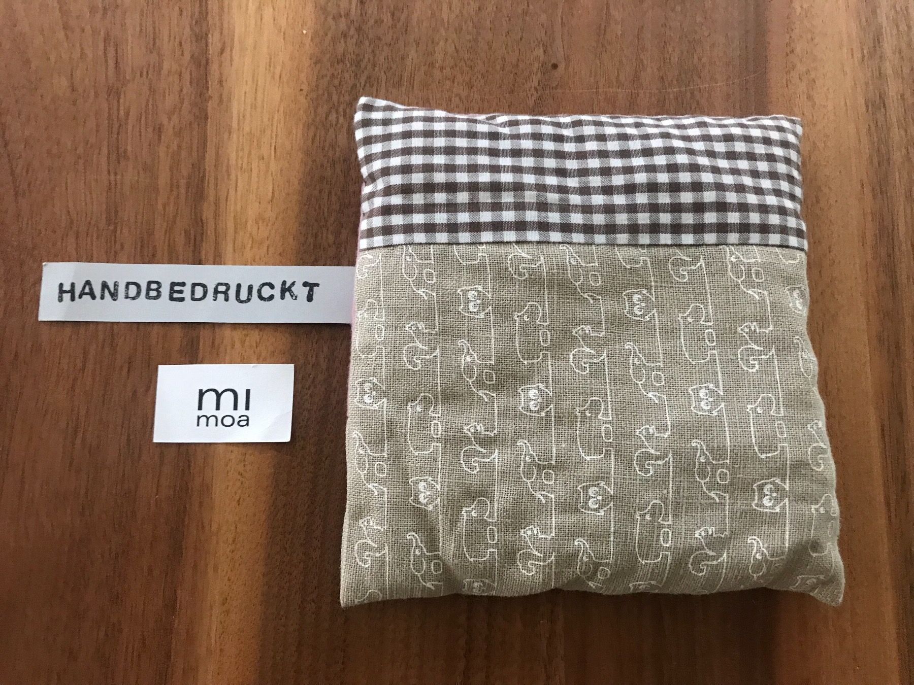 Cuscini: mimoa Kirschstein_Säckli HANDBEDRUCKT – Nuovo e nell'imballaggio originale da Luzern venduto da HuberRenat 1