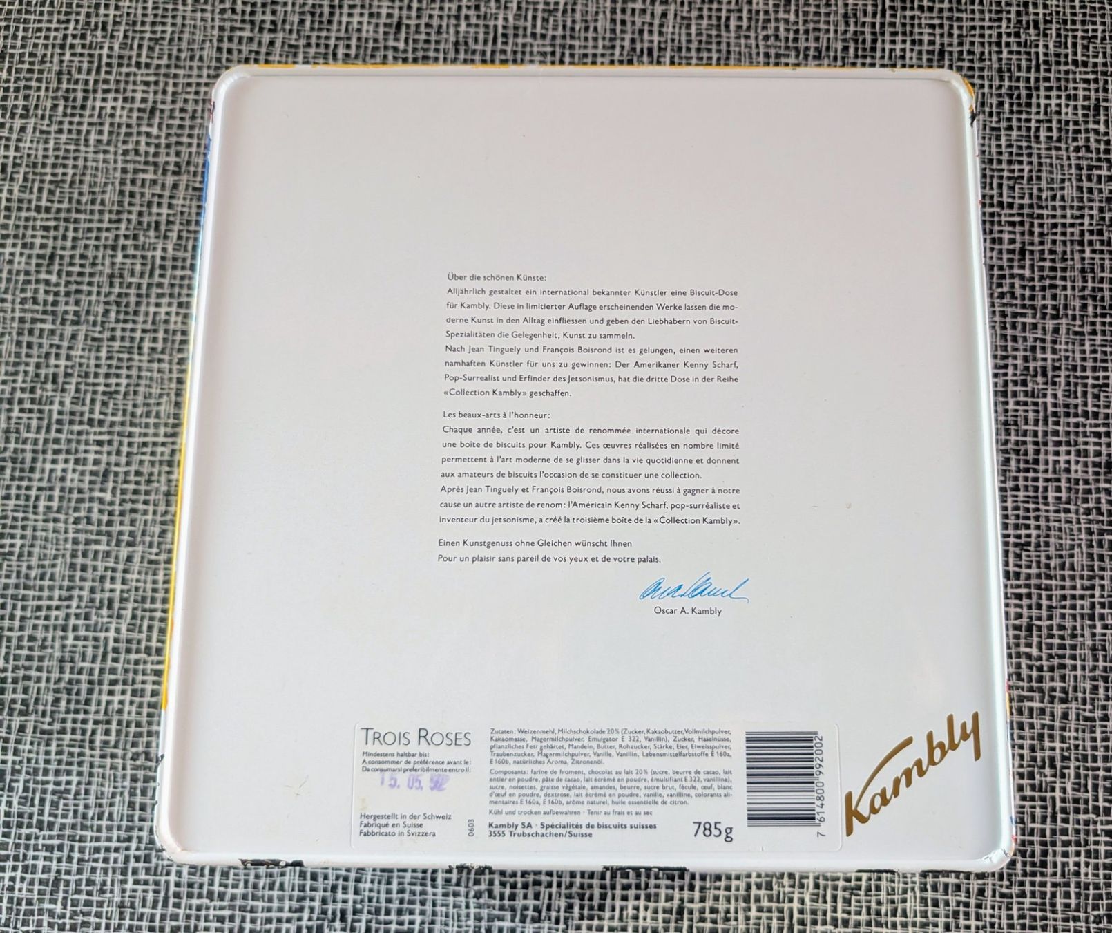 Kambly Altro in Decorazioni & Accessori: Bunte Künstler Kambly -Blechdose,leer – Usato da Nänikon venduto da Haexli_70 4