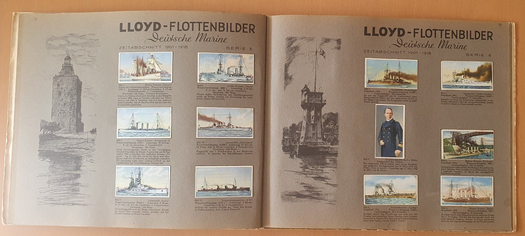 Alben: Zigarettenbilderalbum - Lloyd Flottenbilder Deutsche Marine – Gebraucht aus Kreuzlingen von Rschweiz1 6