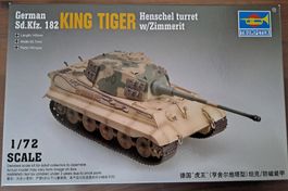 Modell Panzer Königstiger Tiger II  (Henschel)1/72 Trumpeter
