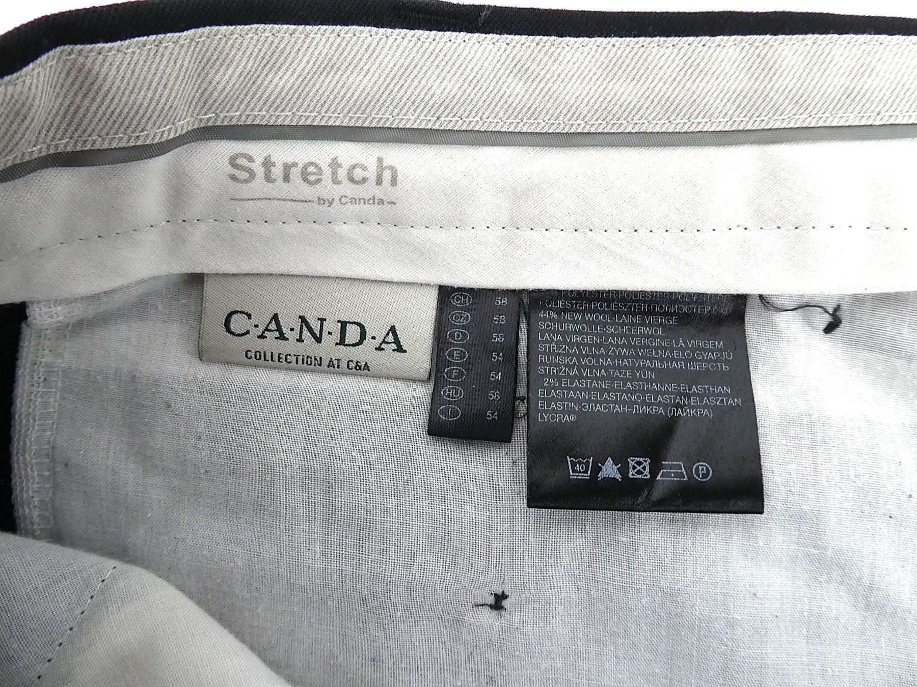 C&A Pantaloni: schwarze Anzugshose – Usato da Urtenen-Schönbühl venduto da Restwert_Schoenbuehl 3