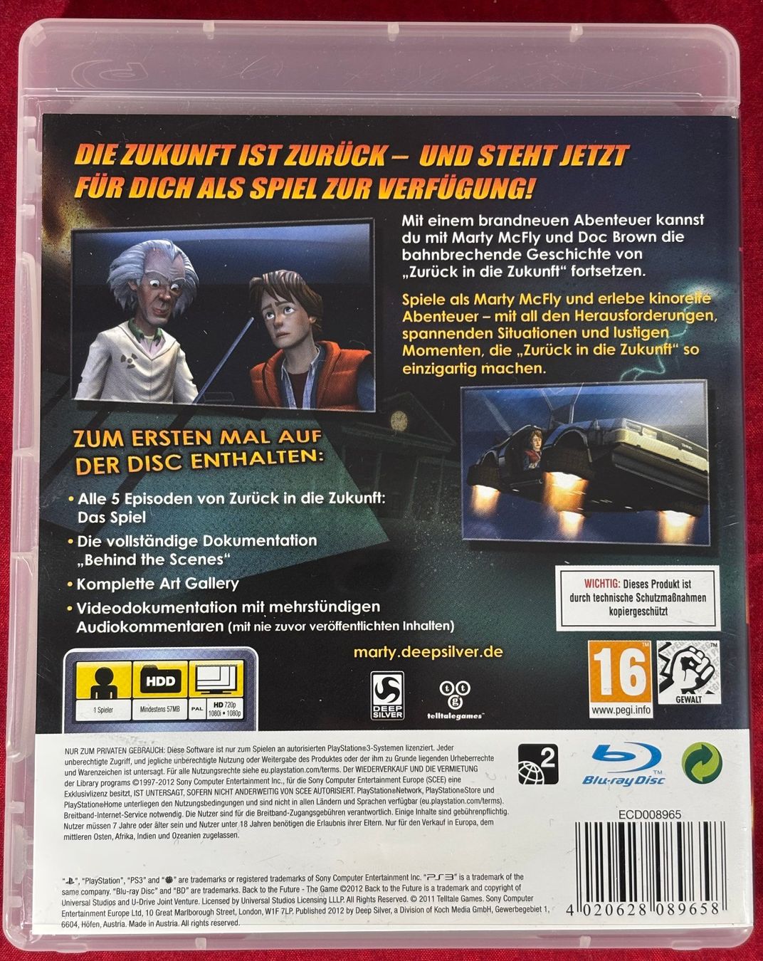 Sony Giochi: Back to the Future: The Game – PS3 – Usato da Biel/Bienne venduto da new-life 2