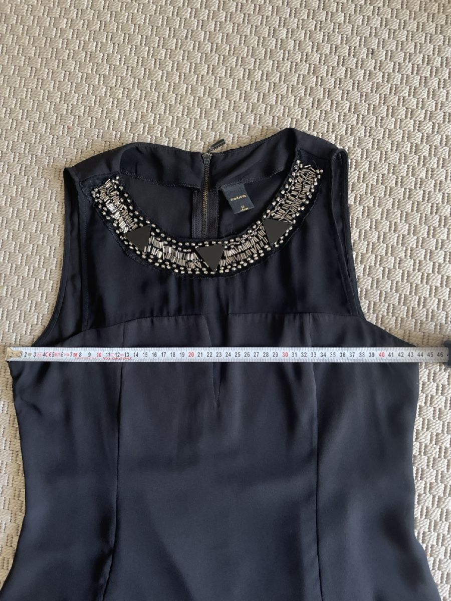 Zebra Tops: Top mit Pailletten und Voile, Zebra, M – Gebraucht aus Solothurn von Bobesch08 6