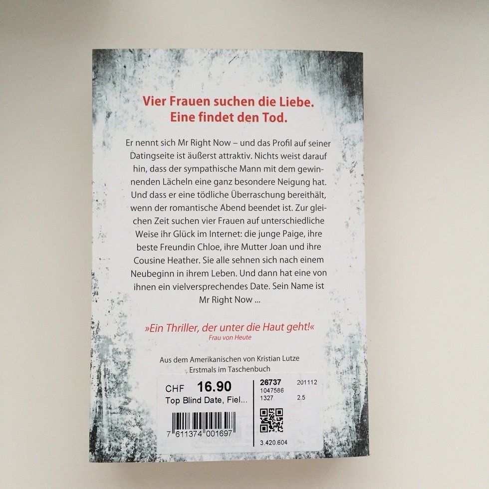 Libri: Joy Fielding - Blind Date: Roman – Usato da Thun venduto da Rowaner 2