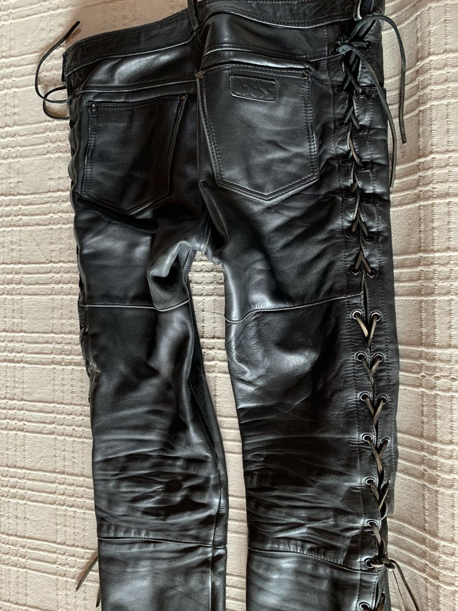 IXS Pantaloni: Schnürlederhose, IXS, Gr. 50, – Usato da Röschenz venduto da Corvette8