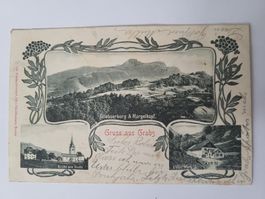 Ansichtskarte Gruss aus Grabs gelaufen 1911 Rmu