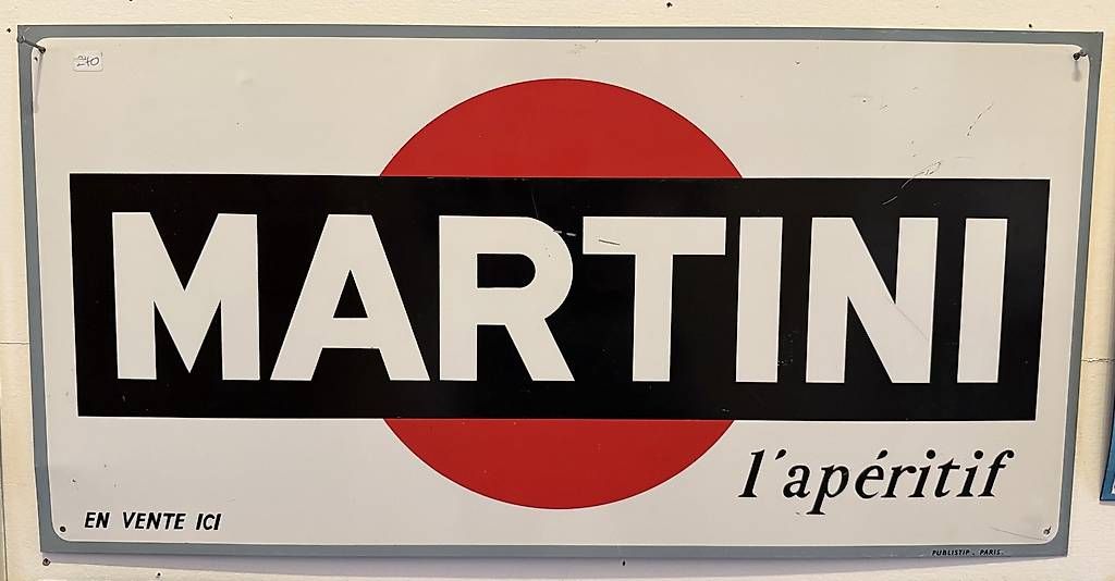 Martini Ecriteaux: Martini Blechschild um 1960 – D'occasion à Nidau par Nintschgu