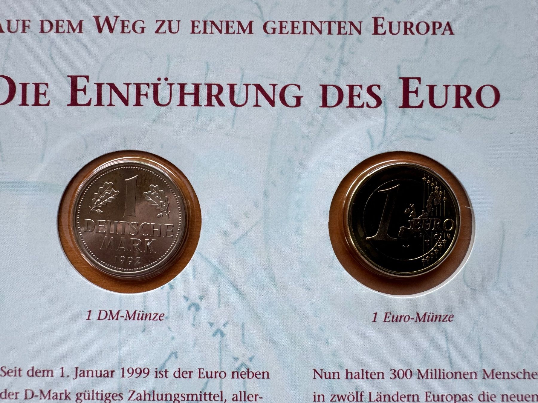 Tutti le monete: Numisblatt Einführung des Euro – Usato da Meilen venduto da coins4sale 1