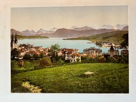 Luzern antike Fotografie Foto Photochrom ca. 1890-1900.